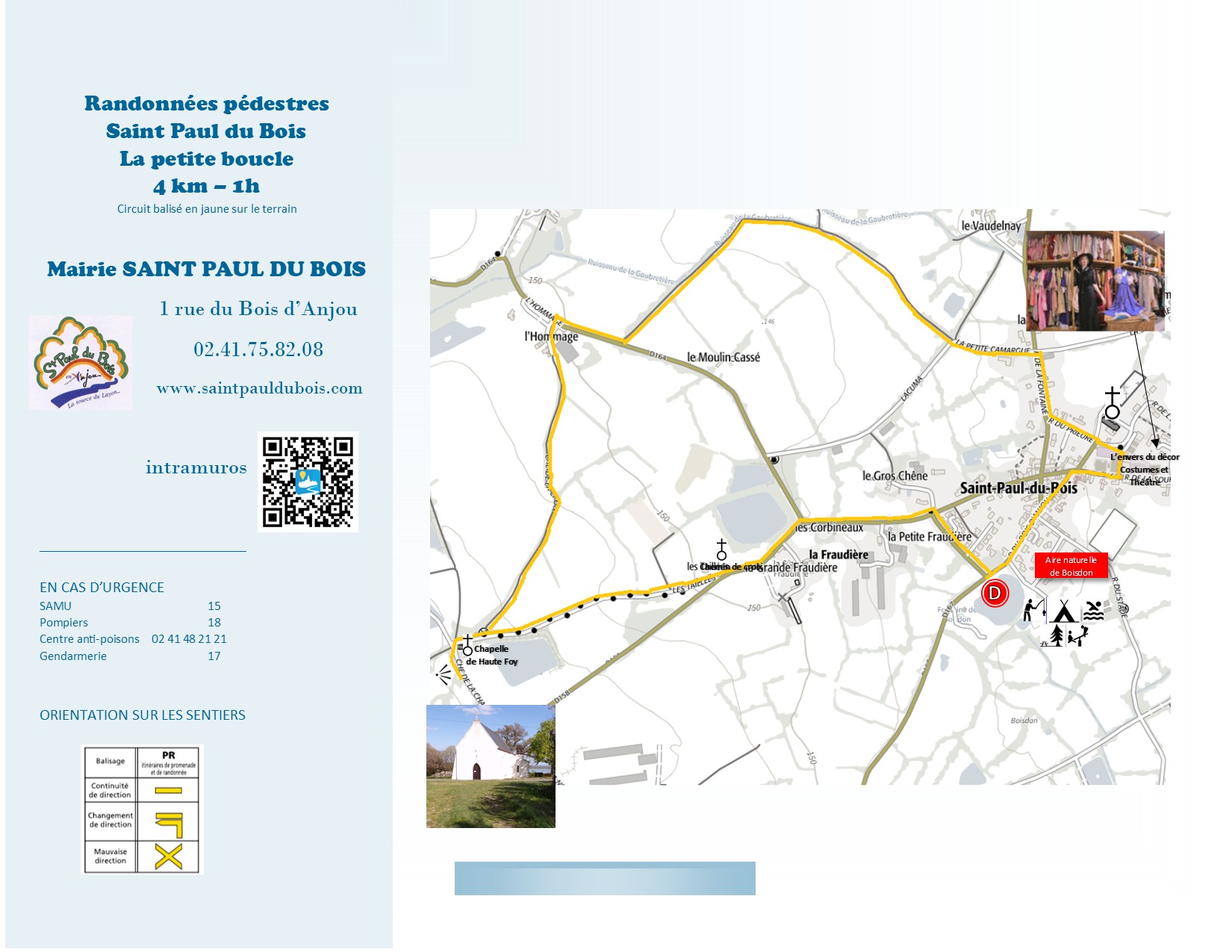 sentier jaune petite boucle